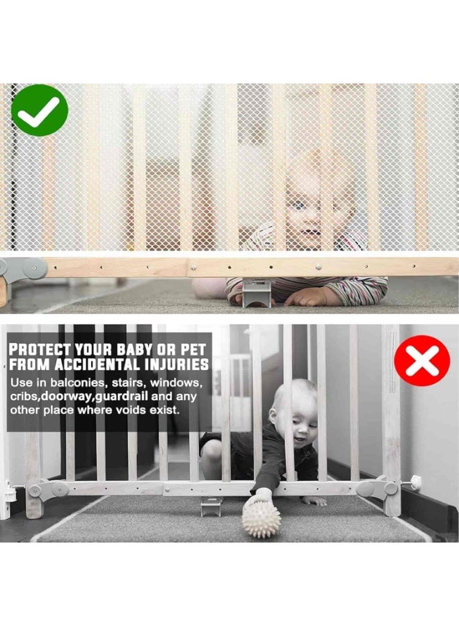 Mitoy 4.5M Stairway Safety Net, Child & Baby Protective Railing Net for Balcony Patios and Stairs - Image 3